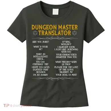 Dungeon Master Translator Funny Women's T-Shirt