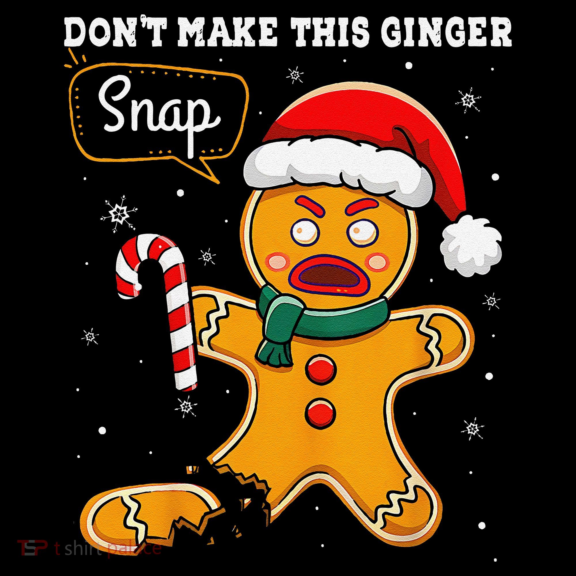 DonT Make This Ginger Snap Redhead Funny Christmas Apron