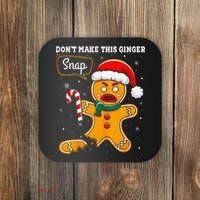DonT Make This Ginger Snap Redhead Funny Christmas Coaster thumb 0