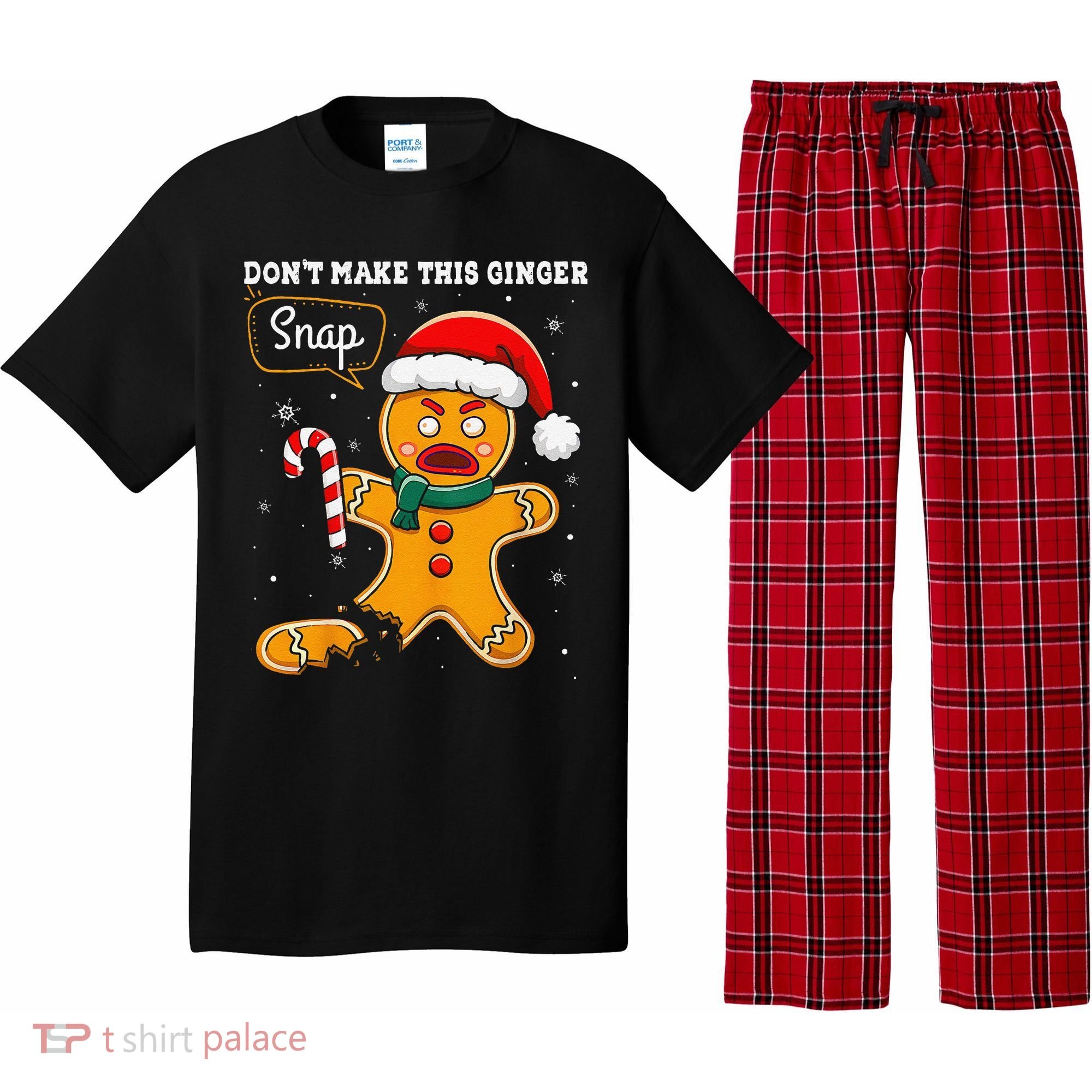 DonT Make This Ginger Snap Redhead Funny Christmas Pajama Set