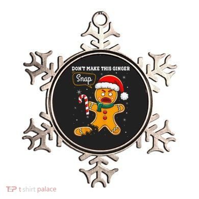 DonT Make This Ginger Snap Redhead Funny Christmas Ornament