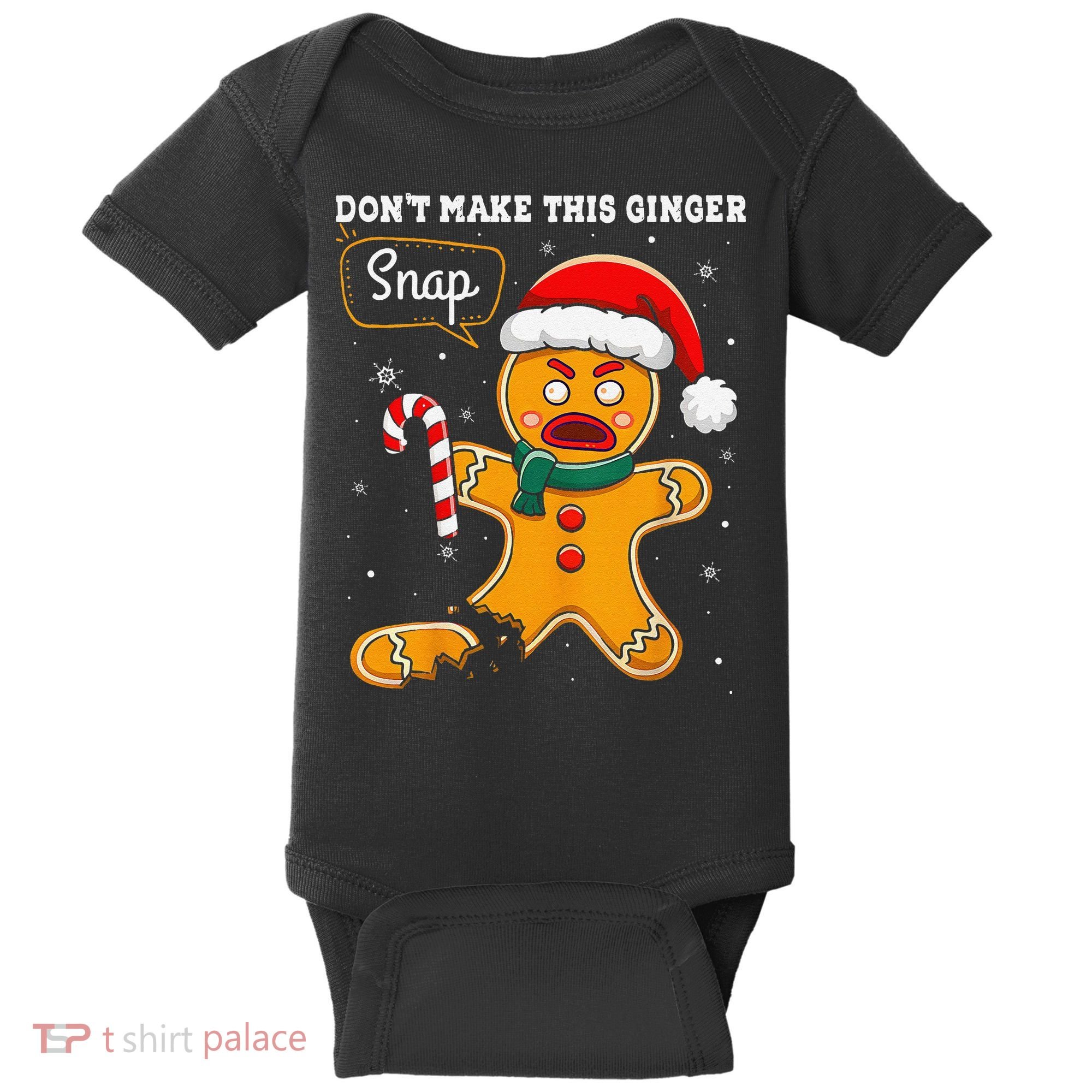 DonT Make This Ginger Snap Redhead Funny Christmas Baby Bodysuit