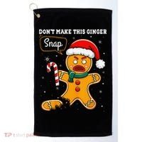 DonT Make This Ginger Snap Redhead Funny Christmas Golf Towel thumb 0
