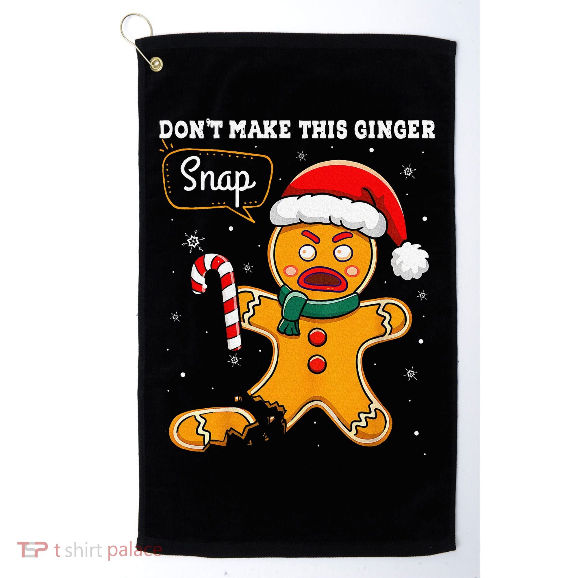 DonT Make This Ginger Snap Redhead Funny Christmas Golf Towel