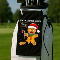 DonT Make This Ginger Snap Redhead Funny Christmas Golf Towel thumb 2