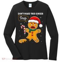 DonT Make This Ginger Snap Redhead Funny Christmas Women's Long Sleeve Shirt thumb 0