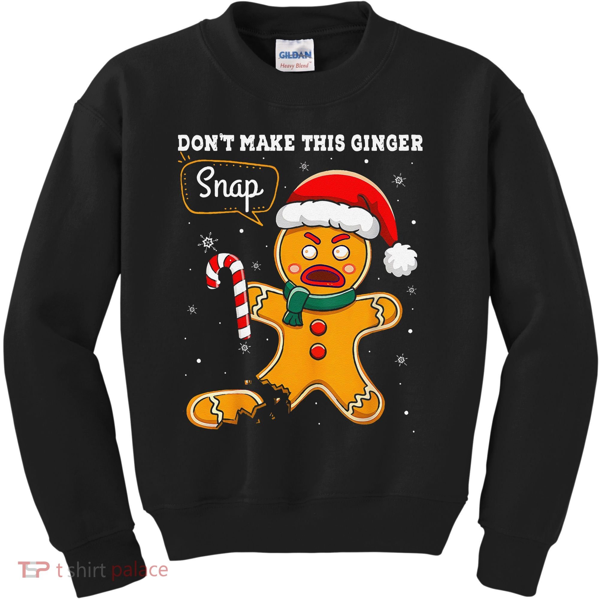DonT Make This Ginger Snap Redhead Funny Christmas Kids Sweatshirt