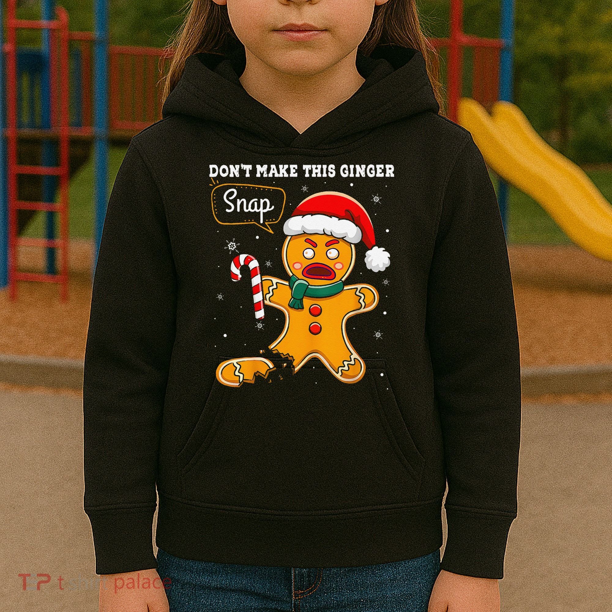 DonT Make This Ginger Snap Redhead Funny Christmas Kids Hoodie
