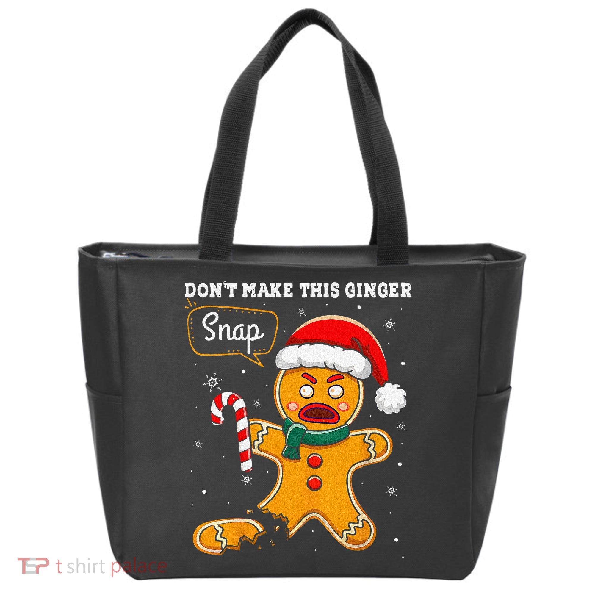 DonT Make This Ginger Snap Redhead Funny Christmas Tote Bag