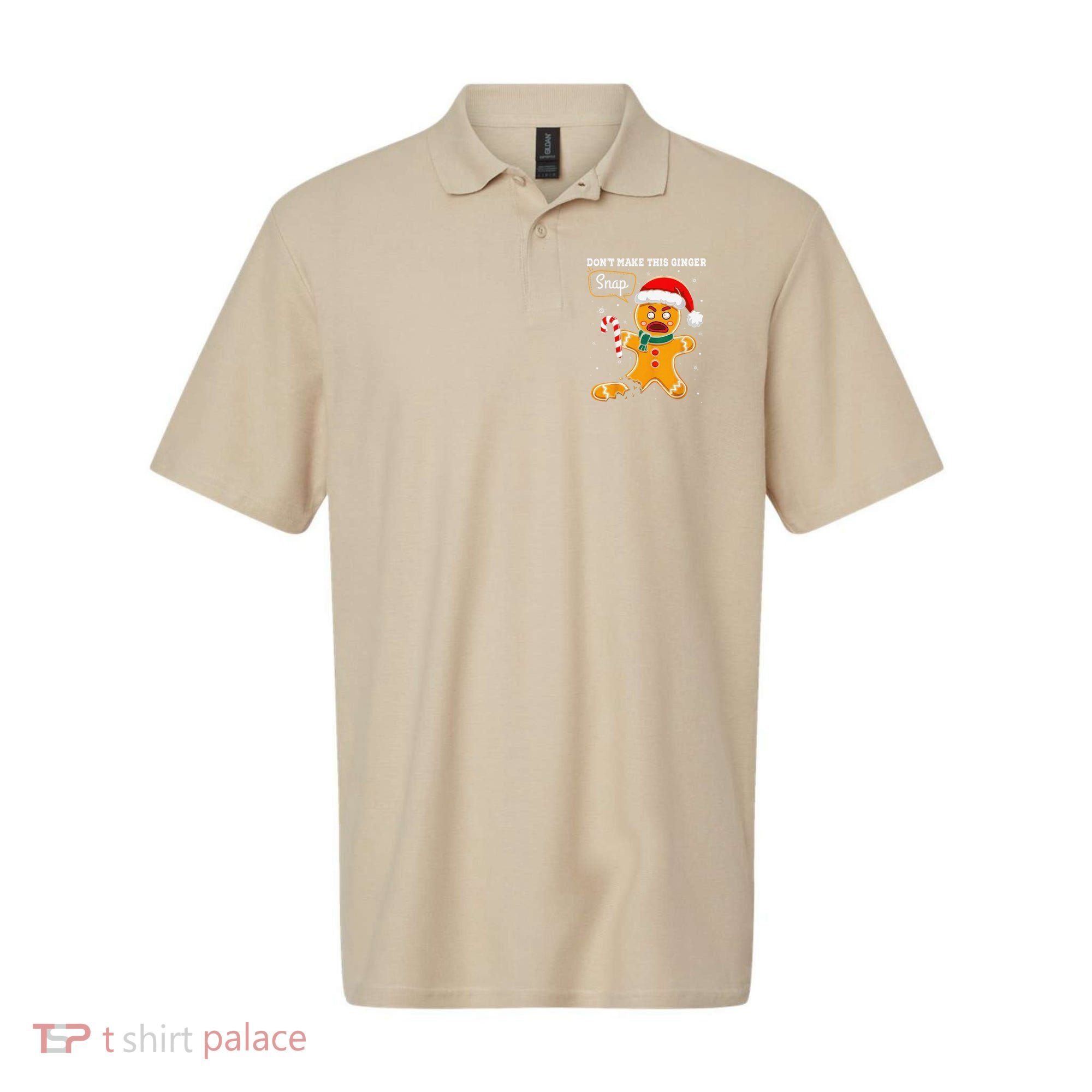 DonT Make This Ginger Snap Redhead Funny Christmas Polo