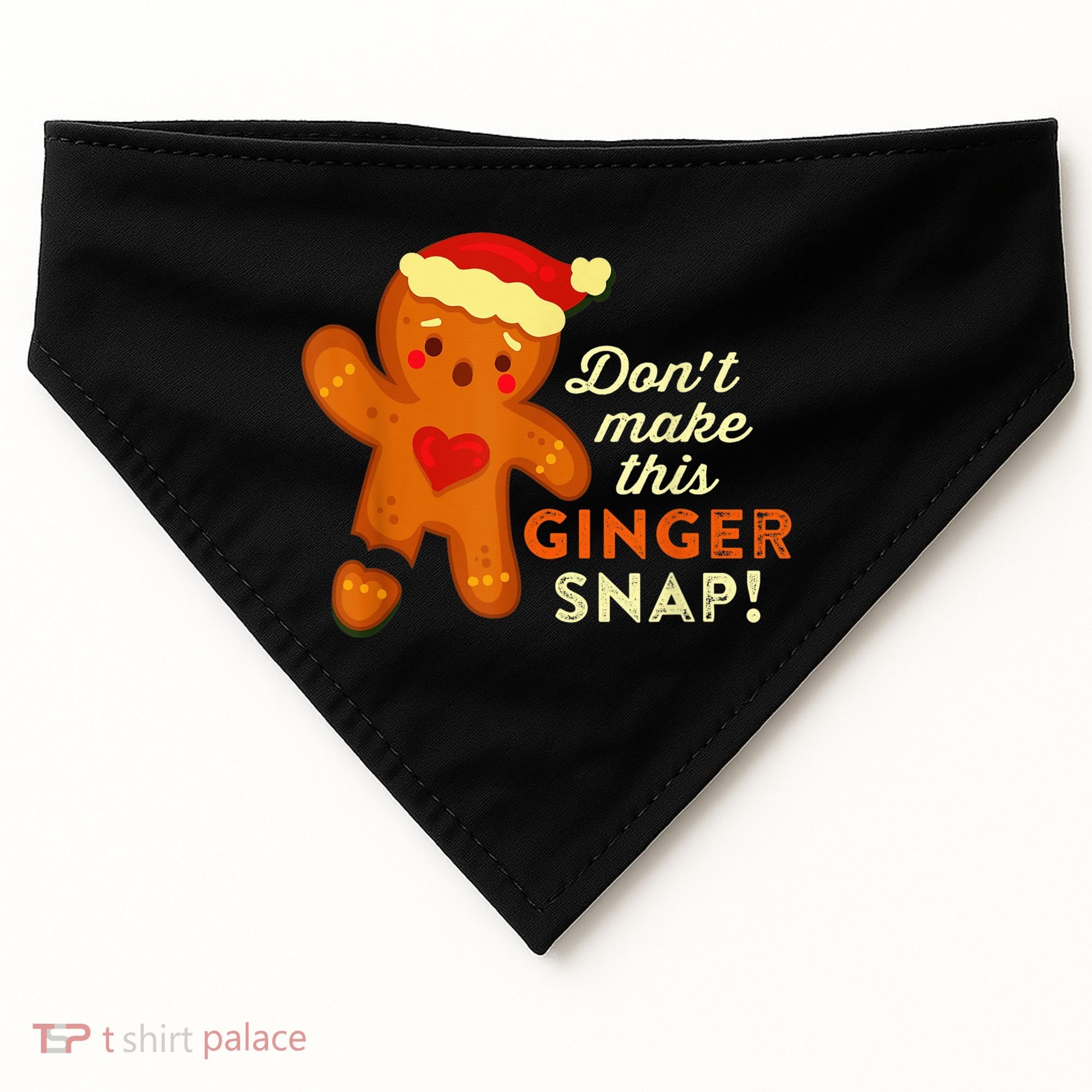 Don't Make This Ginger Snap Funny Redhead Hot Temper Saying USA-Made Doggie Bandana
