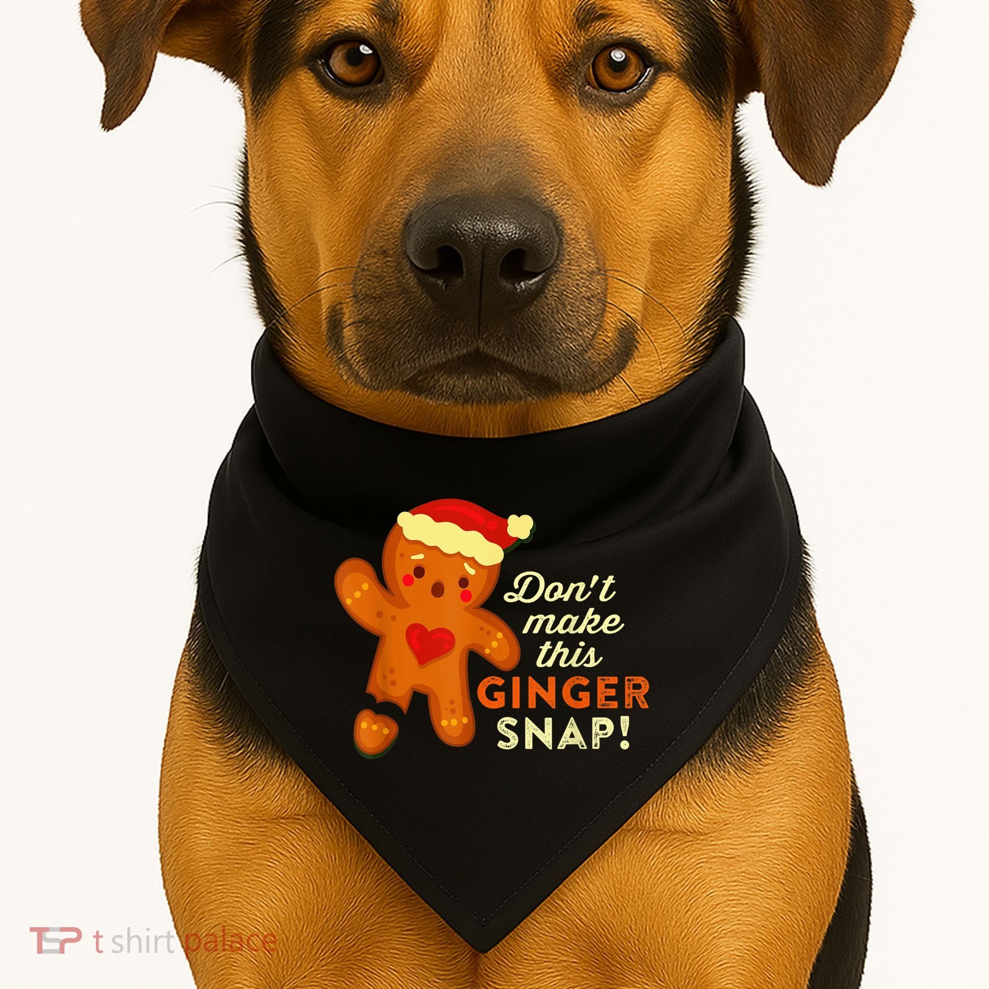 Don't Make This Ginger Snap Funny Redhead Hot Temper Saying USA-Made Doggie Bandana