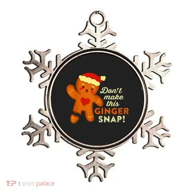 Don't Make This Ginger Snap Funny Redhead Hot Temper Saying Ornament