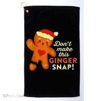 Don't Make This Ginger Snap Funny Redhead Hot Temper Saying Golf Towel thumb 0