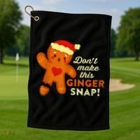 Don't Make This Ginger Snap Funny Redhead Hot Temper Saying Golf Towel thumb 1