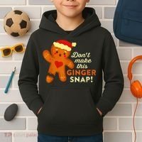 Don't Make This Ginger Snap Funny Redhead Hot Temper Saying Kids Hoodie thumb 2