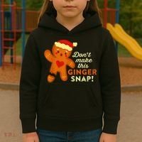 Don't Make This Ginger Snap Funny Redhead Hot Temper Saying Kids Hoodie thumb 3