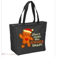 Don't Make This Ginger Snap Funny Redhead Hot Temper Saying Tote Bag thumb 2