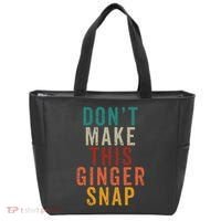 Don't Make This Ginger Snap Funny Readhead Tote Bag thumb 0