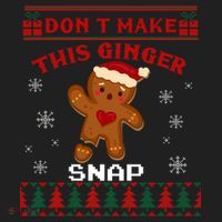 Don't Make This Ginger Snap Funny Ugly Christmas Sweater Gift Beanie thumb 2
