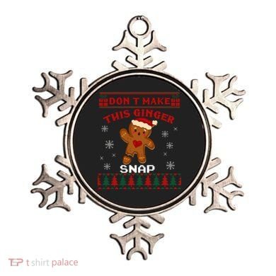 Don't Make This Ginger Snap Funny Ugly Christmas Sweater Gift Ornament