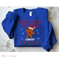 Don't Make This Ginger Snap Funny Ugly Christmas Sweater Gift Sweatshirt thumb 2