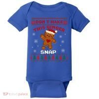 Don't Make This Ginger Snap Funny Ugly Christmas Sweater Gift Baby Bodysuit thumb 0