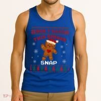 Don't Make This Ginger Snap Funny Ugly Christmas Sweater Gift Tank Top thumb 3