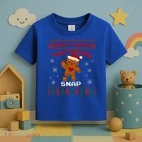 Don't Make This Ginger Snap Funny Ugly Christmas Sweater Gift Toddler T-Shirt thumb 3