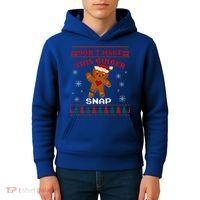 Don't Make This Ginger Snap Funny Ugly Christmas Sweater Gift Kids Hoodie thumb 4