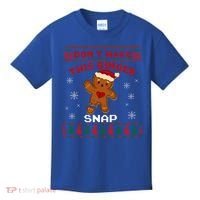 Don't Make This Ginger Snap Funny Ugly Christmas Sweater Gift Kids T-Shirt thumb 0