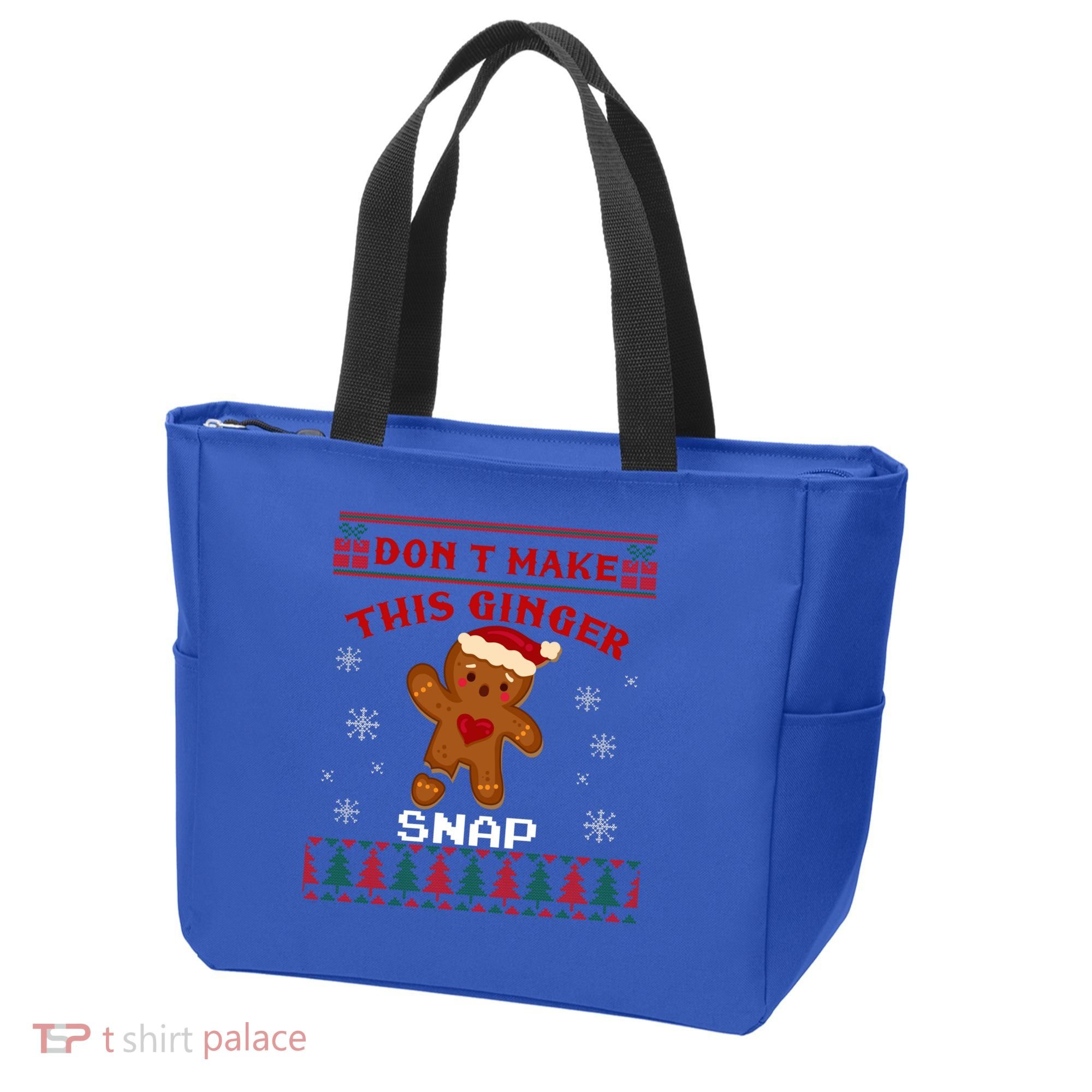 Don't Make This Ginger Snap Funny Ugly Christmas Sweater Gift Tote Bag