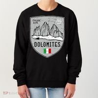 Dolomites Mountain Tre Cime Italy Emblem Women's Sweatshirt thumb 0