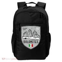 Dolomites Mountain Tre Cime Italy Emblem Backpack thumb 0