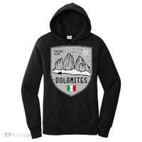 Dolomites Mountain Tre Cime Italy Emblem Women's Hoodie thumb 0