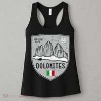 Dolomites Mountain Tre Cime Italy Emblem Women's Tank Top thumb 3