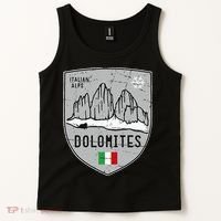 Dolomites Mountain Tre Cime Italy Emblem Tank Top thumb 2