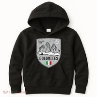Dolomites Mountain Tre Cime Italy Emblem Kids Hoodie thumb 0
