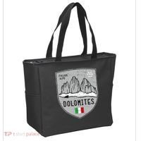 Dolomites Mountain Tre Cime Italy Emblem Tote Bag thumb 2