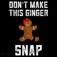DonT Make This Ginger Snap Christmas Funny Redhead Gingers Gift Doggie Tank thumb 4