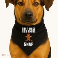 DonT Make This Ginger Snap Christmas Funny Redhead Gingers Gift USA-Made Doggie Bandana thumb 1