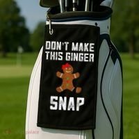 DonT Make This Ginger Snap Christmas Funny Redhead Gingers Gift Golf Towel thumb 2