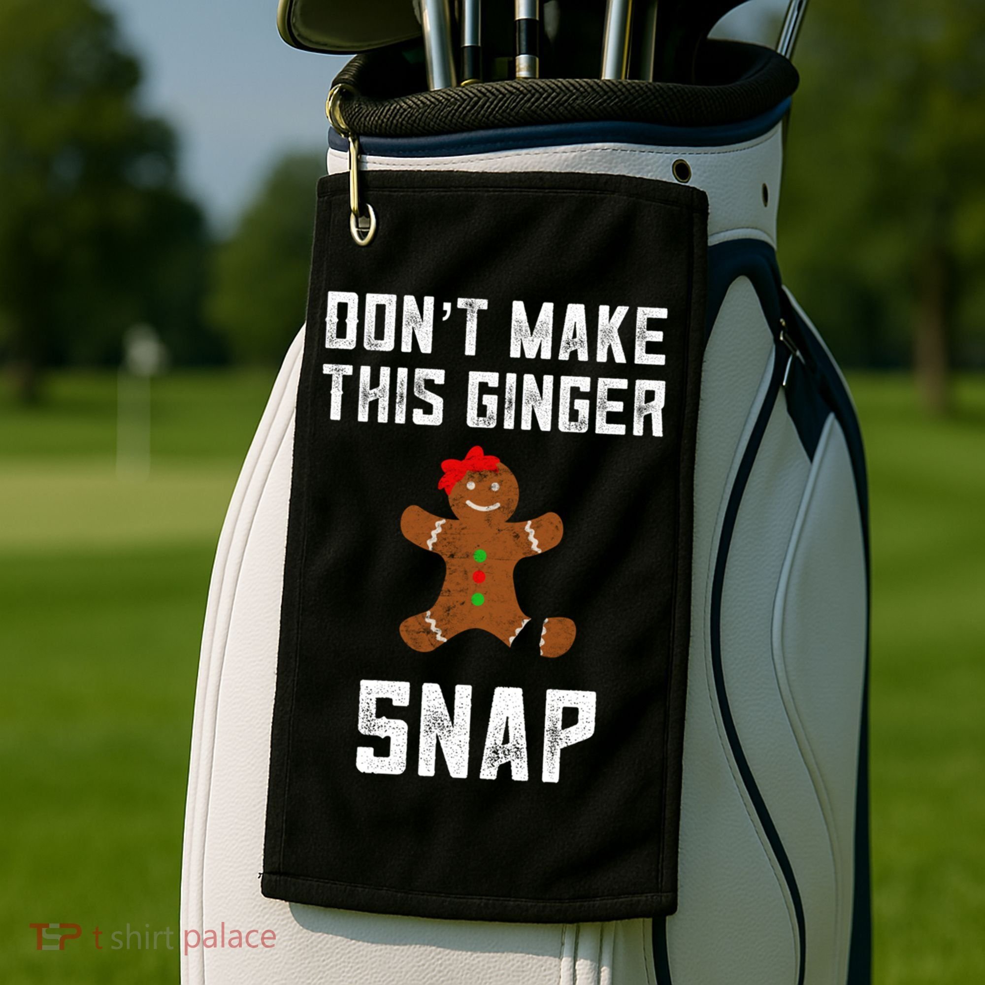 DonT Make This Ginger Snap Christmas Funny Redhead Gingers Gift Golf Towel