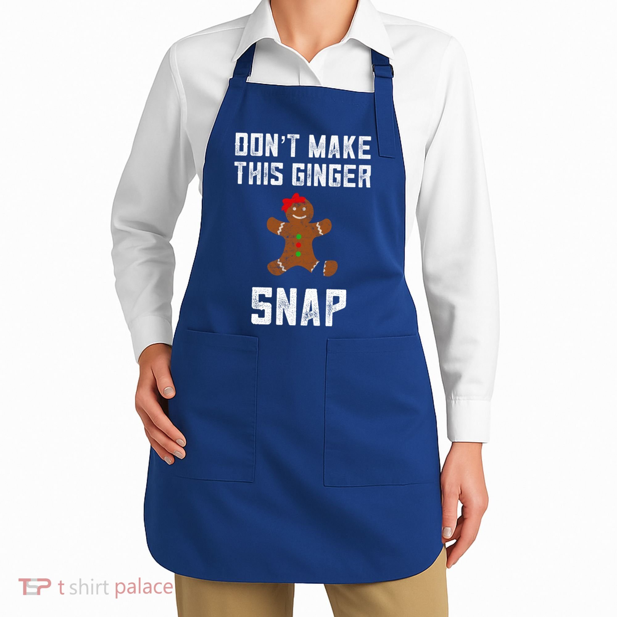 DonT Make This Ginger Snap Christmas Funny Redhead Gingers Gift Apron