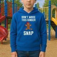 DonT Make This Ginger Snap Christmas Funny Redhead Gingers Gift Kids Hoodie thumb 2
