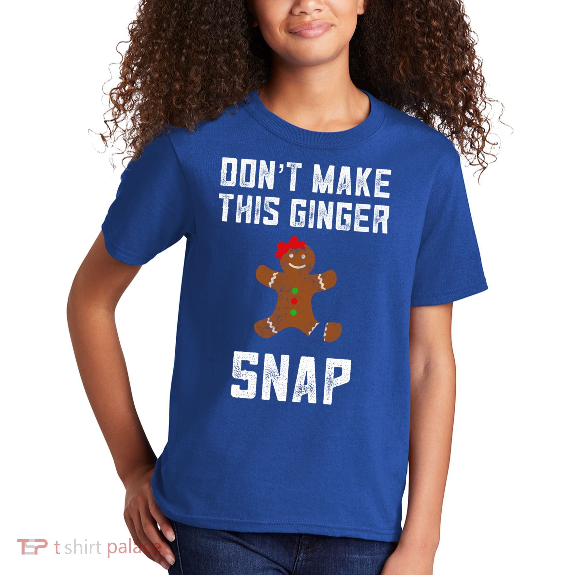 DonT Make This Ginger Snap Christmas Funny Redhead Gingers Gift Kids T-Shirt