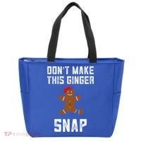 DonT Make This Ginger Snap Christmas Funny Redhead Gingers Gift Tote Bag thumb 0