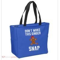 DonT Make This Ginger Snap Christmas Funny Redhead Gingers Gift Tote Bag thumb 2