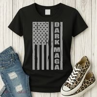 Dark Maga Trump 2024 Women's T-Shirt thumb 3