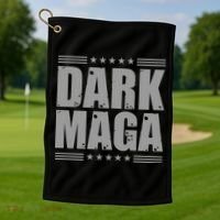 Dark Maga Trump 2024 Golf Towel thumb 1